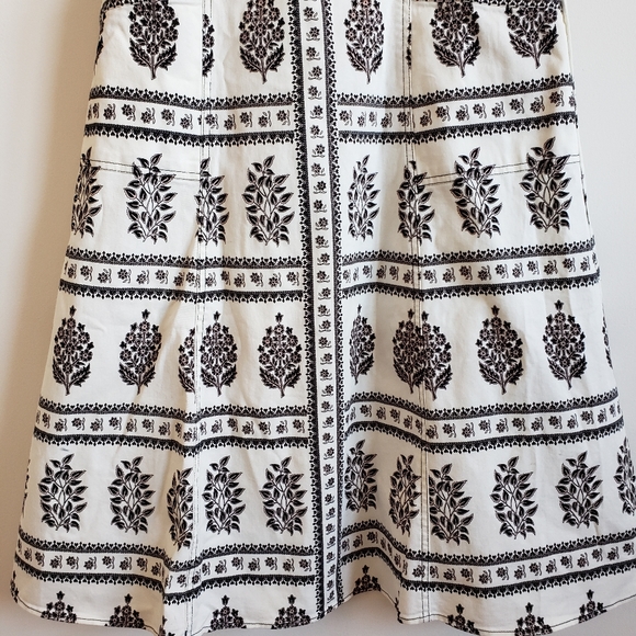 Anthropologie Woodblock Floral Sleeveless Dress 8 - Picture 9 of 13